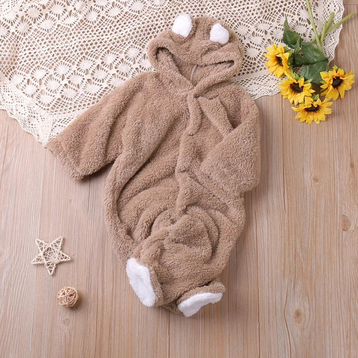 Humor Bear Long Sleeve Baby Rompers