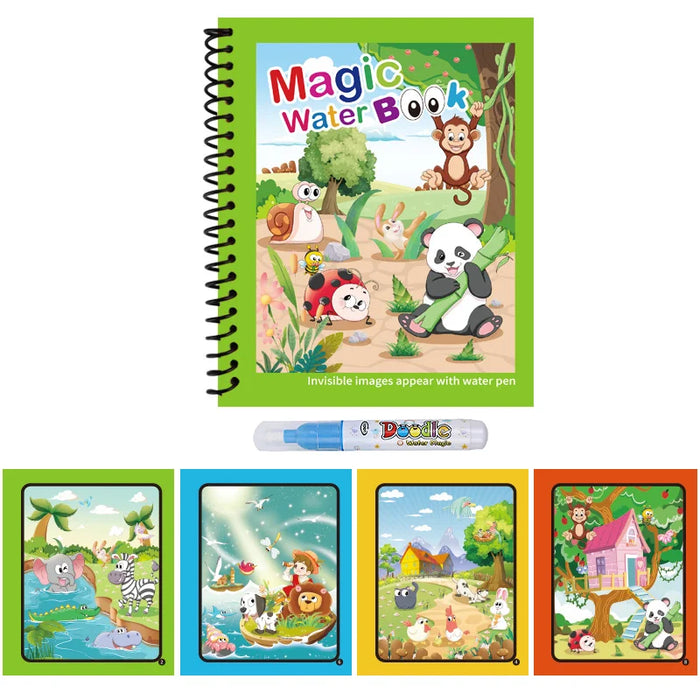 1PC Children Drawing Coloring Books Magic Water Drawing Book Reusable Water Drawing Book