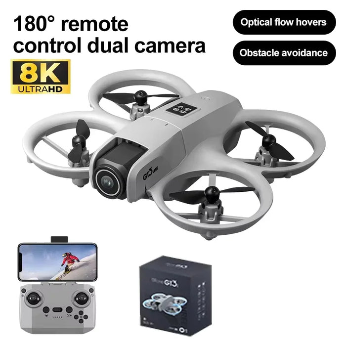 New GT3 MAX Drone 8K HD 4.3" Remote Control 360° Flip