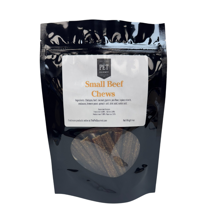 Small Beef Gourmet Chew Sticks – 4 oz Bag