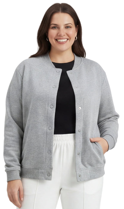 Women's Snap Up Jacket with Patch Pockets