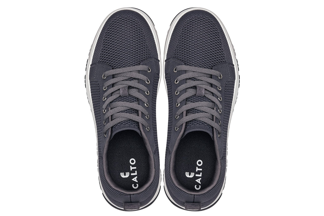CALTO - X2323 - 2.4 Inches Taller - Lace Up Casual Sneaker
