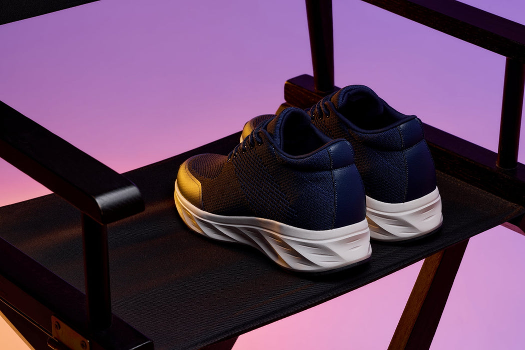 CALTO - 2.8 Inches Taller (Navy/White Sole) - Lightweight Sporty Sneakers