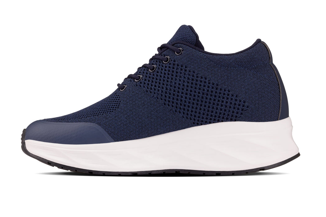 CALTO - 2.8 Inches Taller (Navy/White Sole) - Lightweight Sporty Sneakers