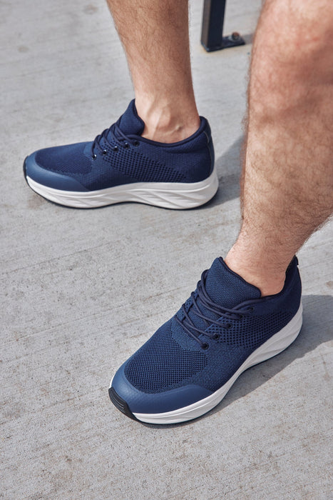 CALTO - 2.8 Inches Taller (Navy/White Sole) - Lightweight Sporty Sneakers
