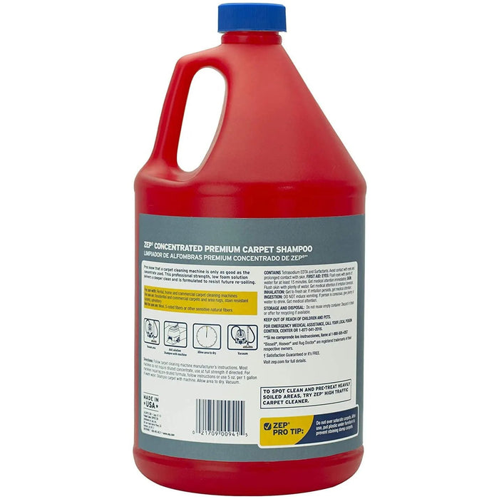 Zep Premium Carpet Shampoo Concentrate  1 Gallon