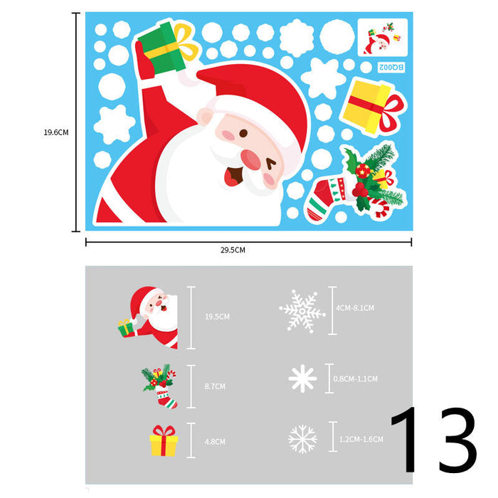 Christmas Themed Window Cling Set