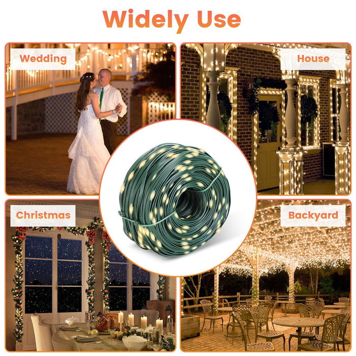 330FT 1000LED Christmas String Lights | Waterproof Outdoor with Remote & 8 Modes