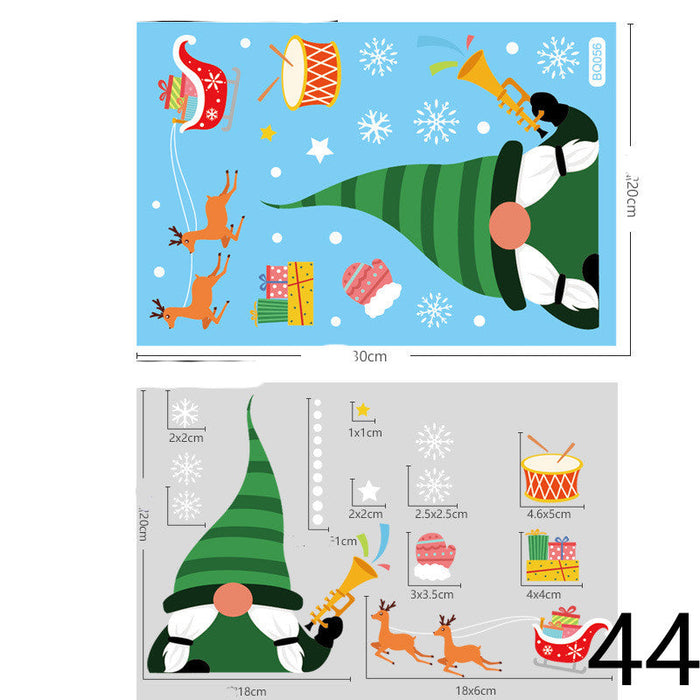 Christmas Themed Window Cling Set