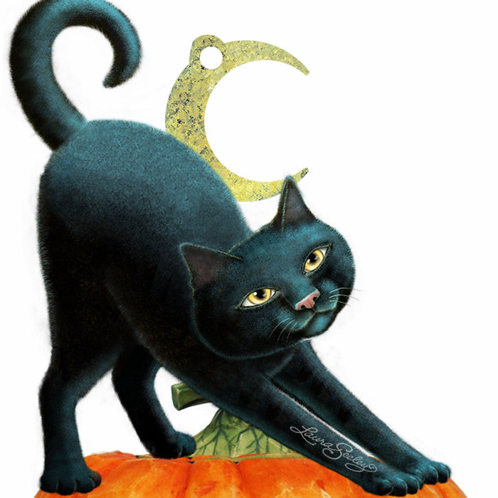 Spooky Halloween Cat Door Decor by Laura Seeley -  Halloween Decor