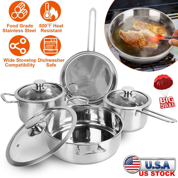 LJG Premium Stainless Steel Cookware Set