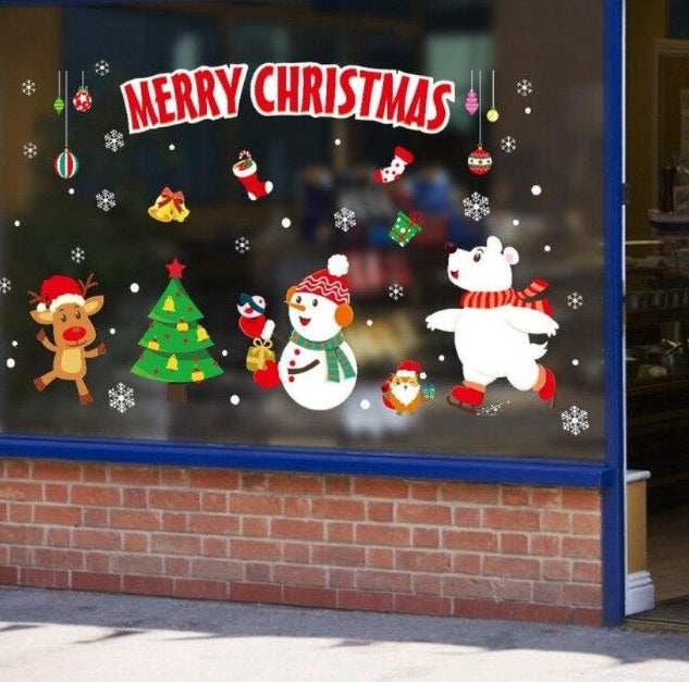 Christmas Decorations Window Clings