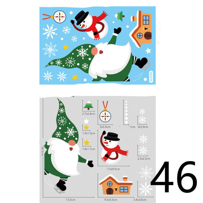 Christmas Themed Window Cling Set