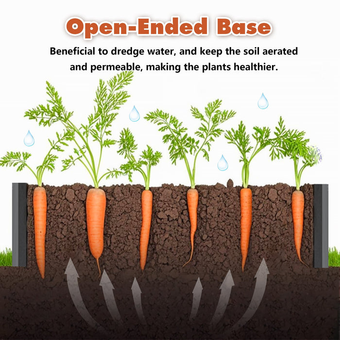 Galvanized Raised Garden Beds Outdoor 8×4×1 ft Planter