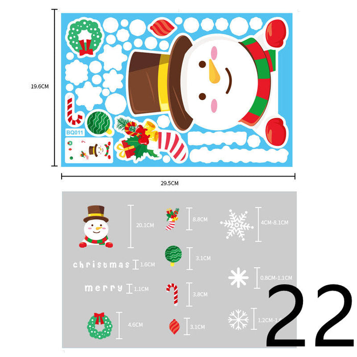Christmas Themed Window Cling Set