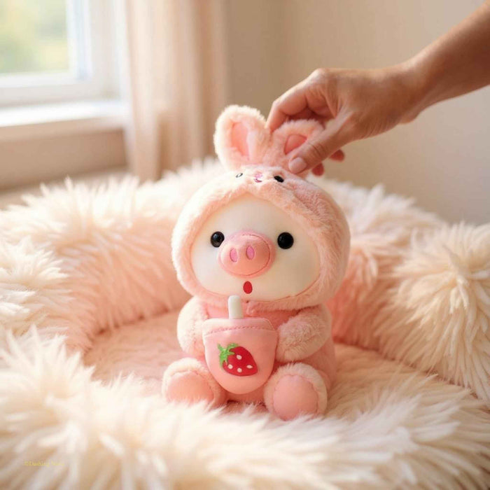 Boba Pig Plushie – Ultra-Soft Kawaii Stuffed Animal