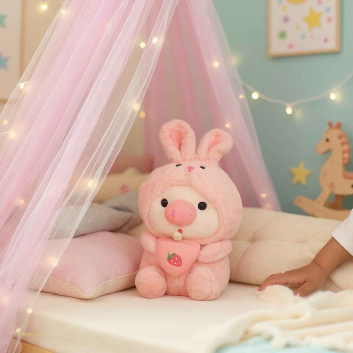 Boba Pig Plushie – Ultra-Soft Kawaii Stuffed Animal