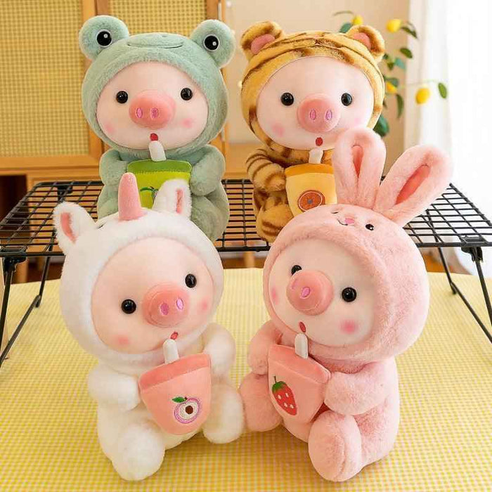 Boba Pig Plushie – Ultra-Soft Kawaii Stuffed Animal