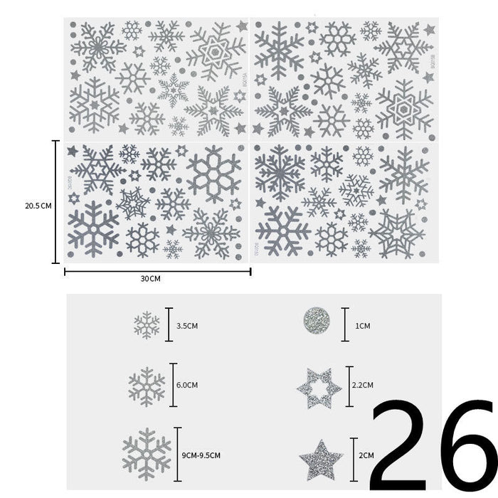 Christmas Themed Window Cling Set