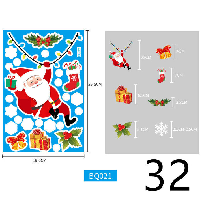 Christmas Themed Window Cling Set