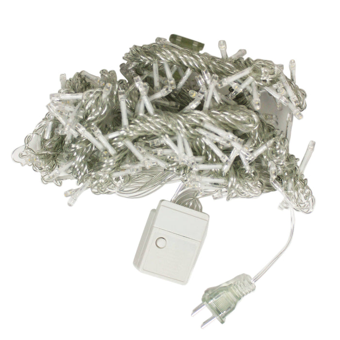 110 LED Icicle Lights - Warm White