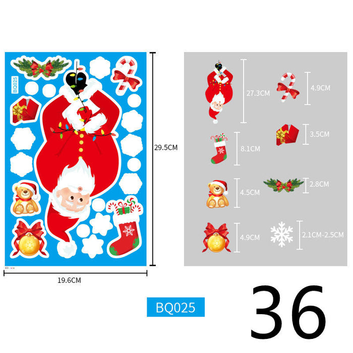 Christmas Themed Window Cling Set