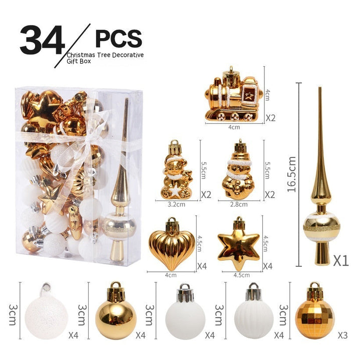 34-Piece Christmas Tree Ornament & Pendant Set