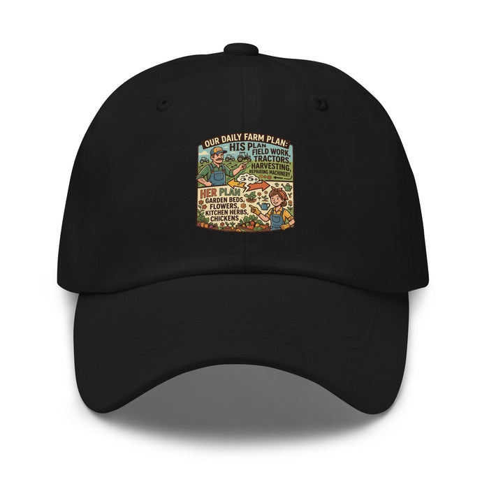 Men's comical print dad hat with adjustable strap and curved visor in casual low-profile design