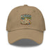 Men's comical print dad hat with adjustable strap and curved visor, casual low-profile design