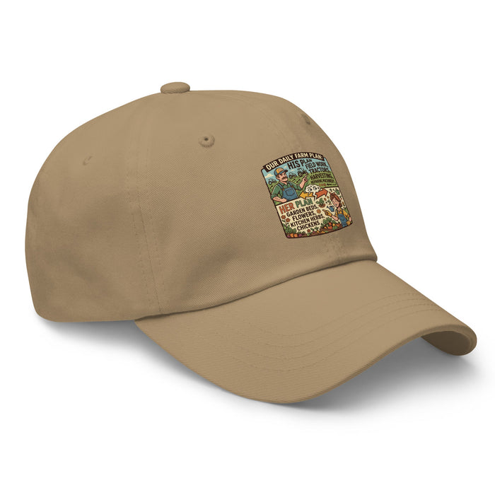 Men's comical print dad hat with adjustable strap and curved visor