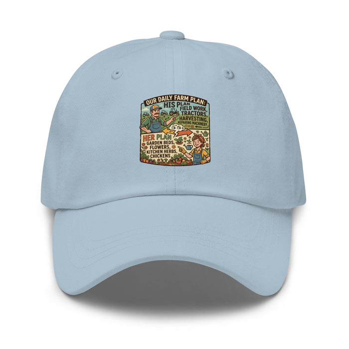 Men's comical print dad hat with adjustable strap and curved visor