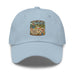 Men's comical print dad hat with adjustable strap and curved visor