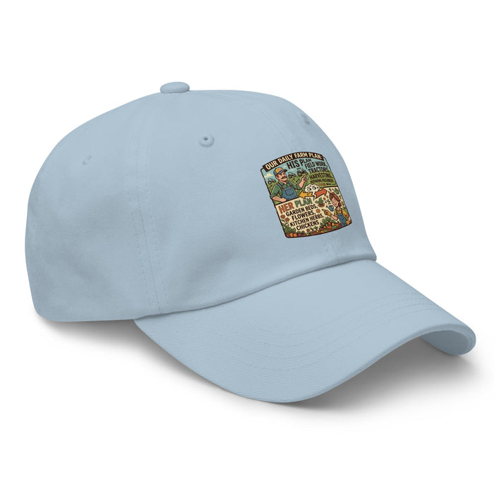 Men's comical print low-profile dad hat with adjustable strap and curved visor