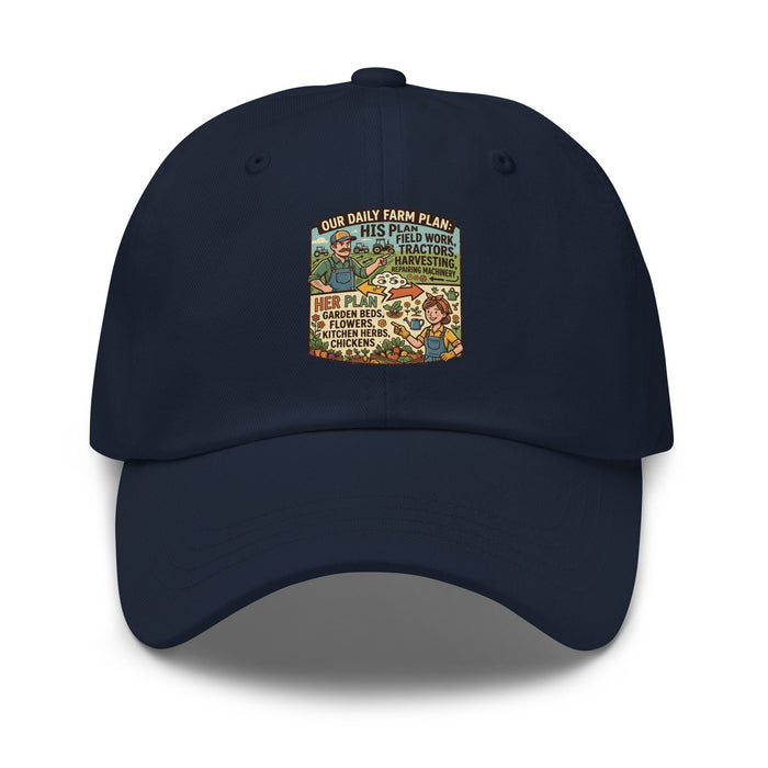 Men's comical print dad hat with adjustable strap and curved visor in low-profile design