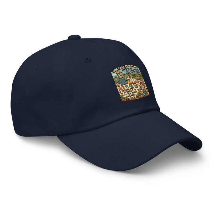 Men's comical print dad hat with adjustable strap and curved visor