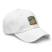 Men's comical print dad hat with adjustable strap and curved visor in low-profile design