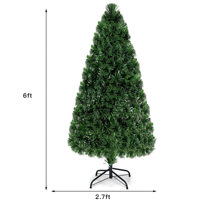 Fiber Optic Artificial PVC Christmas Trees 3' / 4' / 5' / 6'
