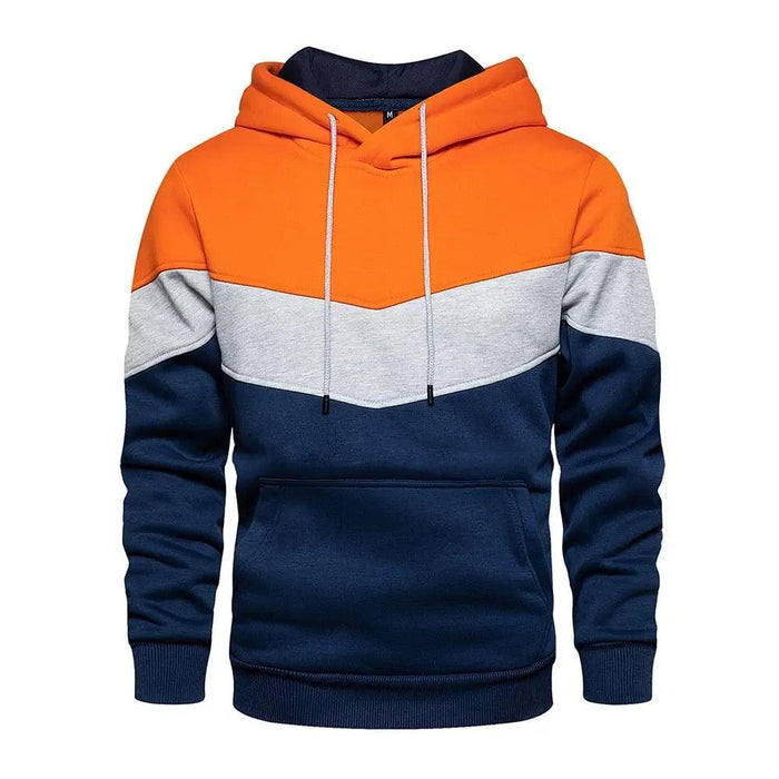 Cool Men's Multicolored Hooded Sweatshirt