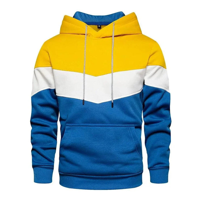 Cool Men's Multicolored Hooded Sweatshirt