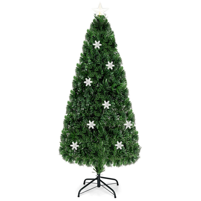 LED Optic Artificial Christmas Tree with Snowflakes