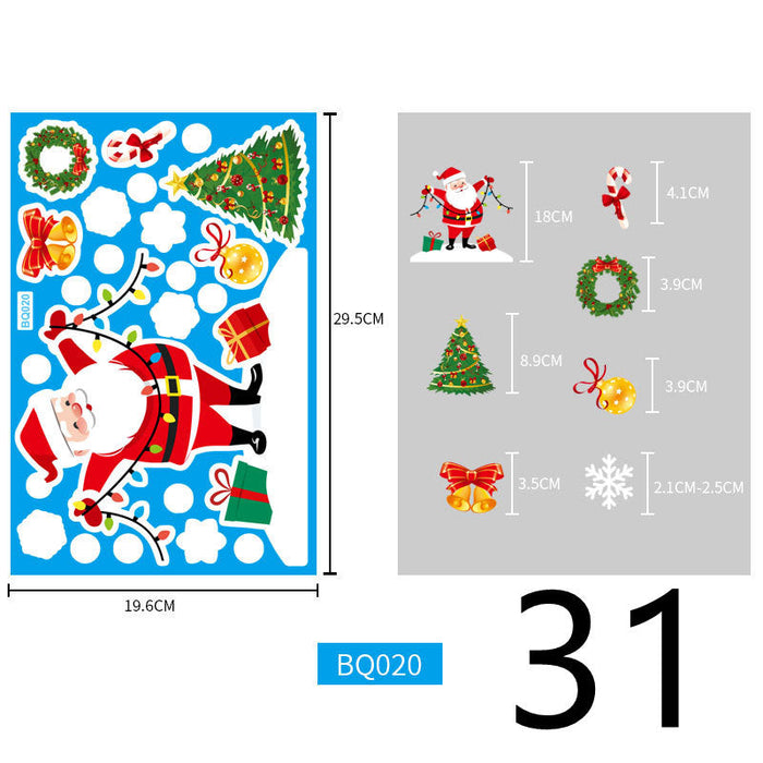Christmas Themed Window Cling Set