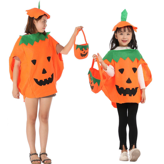 Halloween Pumpkin Child and Adult Costumes