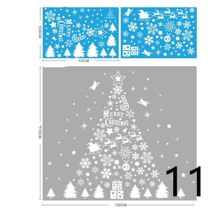 Christmas Themed Window Cling Set