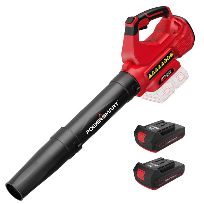 Cordless Leaf Blower - 450 CFM / 120 MPH, Includes Dual 20V Batteries & Charger (DB2201B)
