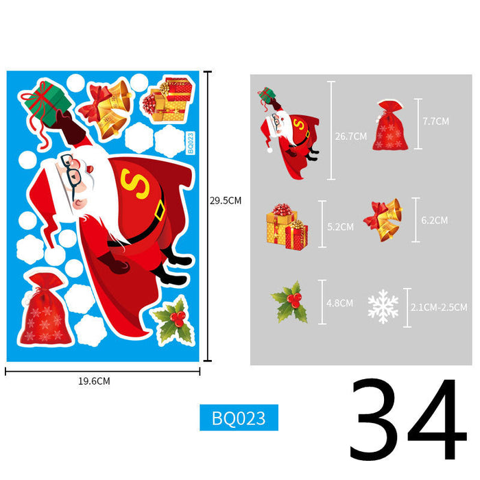Christmas Themed Window Cling Set