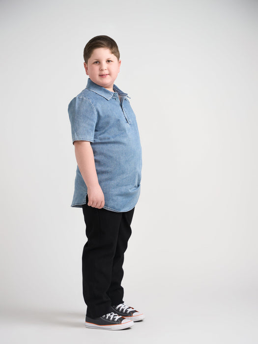 Youth Boys Denim Polo