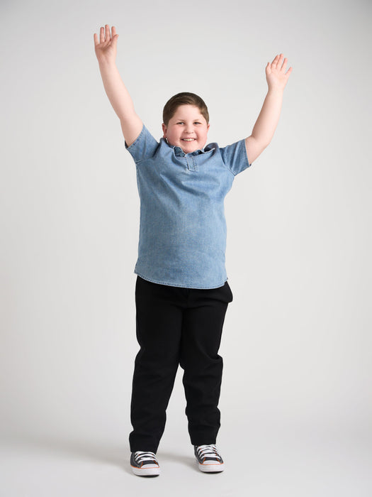 Youth Boys Denim Polo