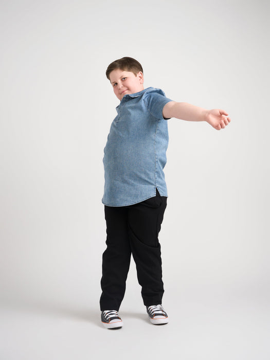 Youth Boys Denim Polo