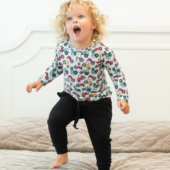 Kids Organic Down On The Farm Raglan Henley-Soft & Durable