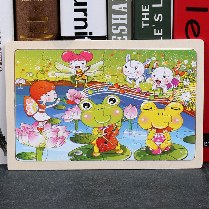80PCS Wooden Educational Jigsaw Puzzles